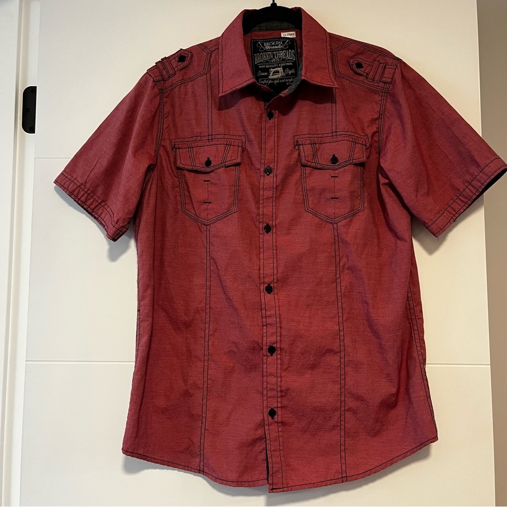 Broken Threads | Button Up Tee Shirt